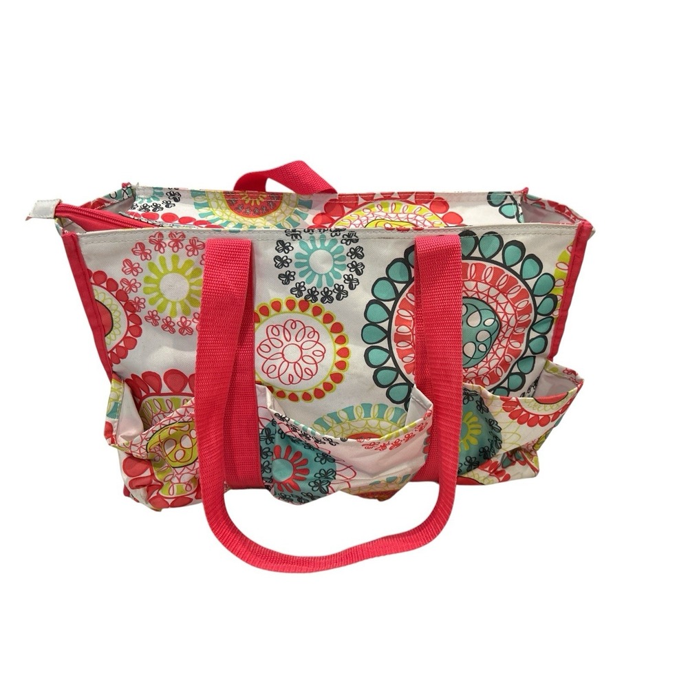 Thirty One Gift Brand‎ Organizing Zip Utility tote bag Citrus Medallion